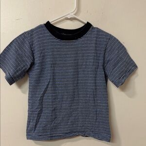 Navy Blue Short Sleeve Tee with Breathable Fabric and Relaxed Fit cheetah 90’s